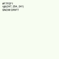 #F7FEF1 - Snow Drift Color Image
